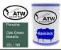 Preview: Porsche, Oak Green Metallic, 22L / N9: 500ml Lackdose, von ATW Autoteile West.